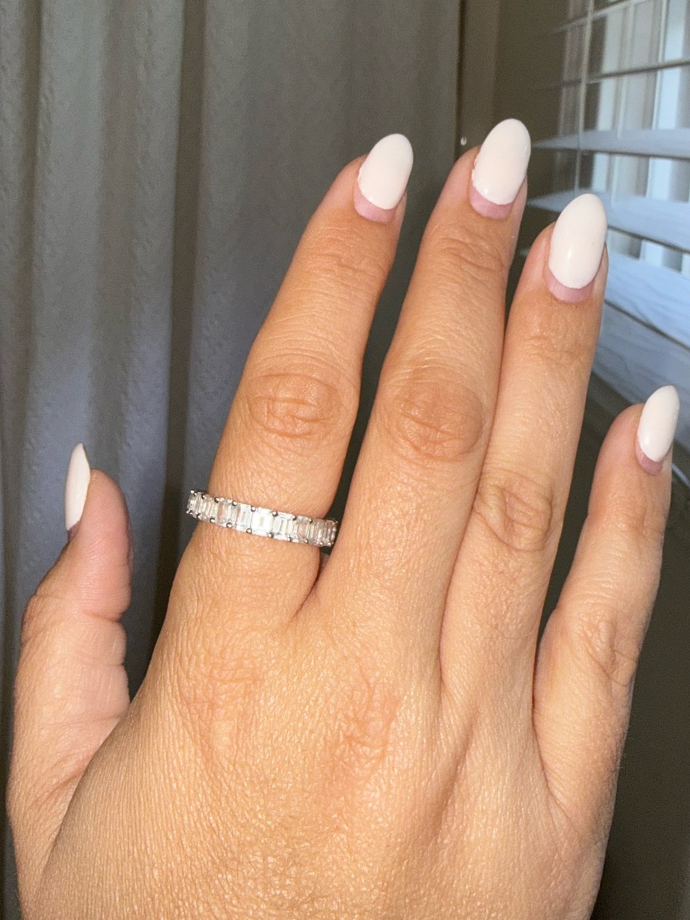 Ring Concierge 14K White Gold Emerald-Cut Ring - Picture 6 of 12